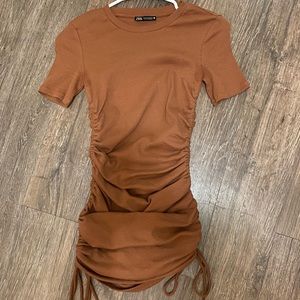 Brown Zara dress